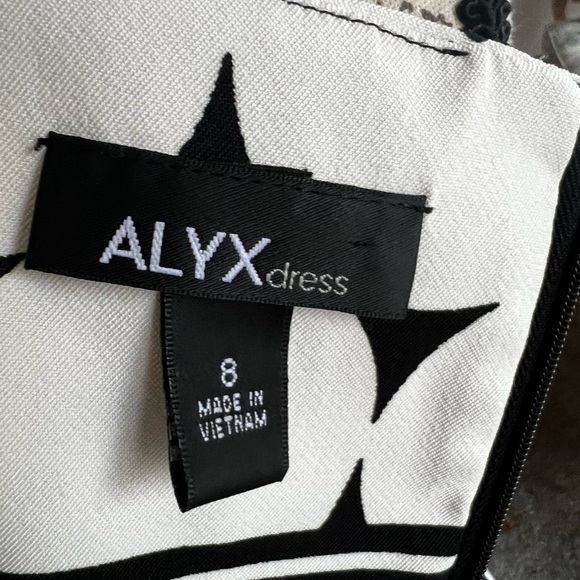 ALYX Black and White Sleeveless Shift Dress size 8 - Picture 11 of 11